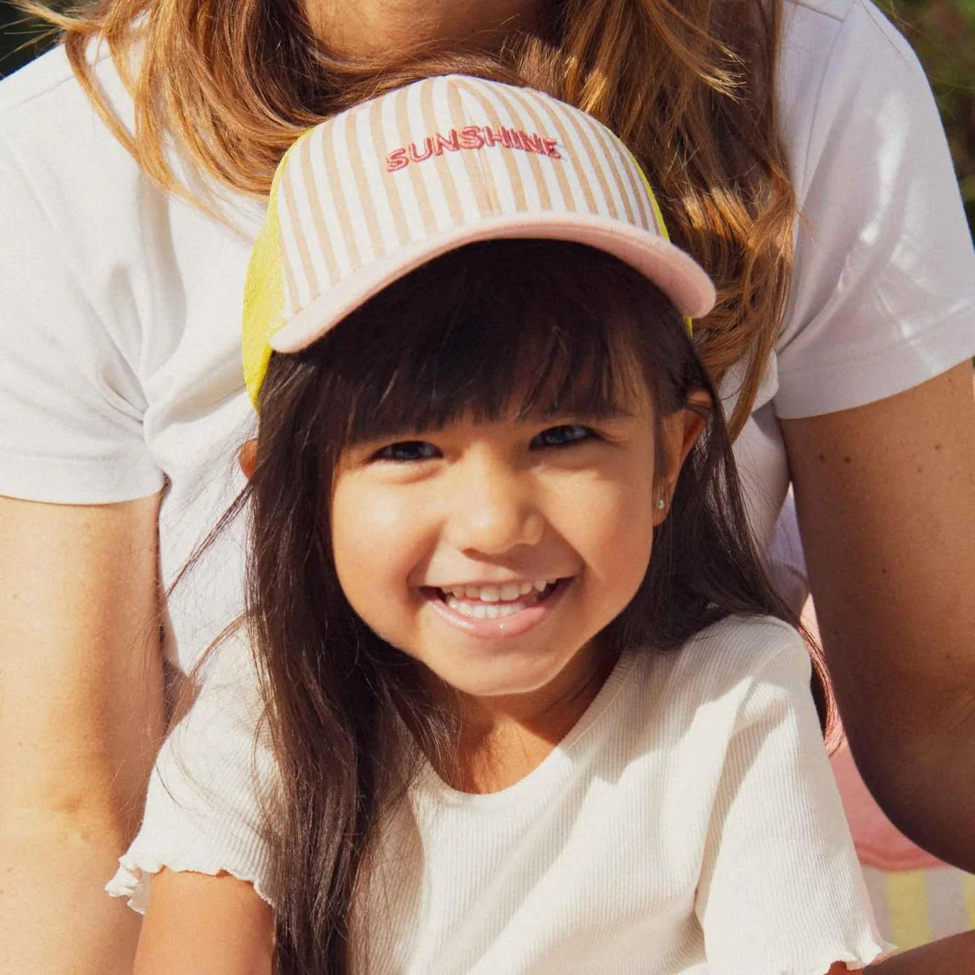 Chamaye - Kinder Kappe aus Baumwolle Sunshine Trucker MINI & ME