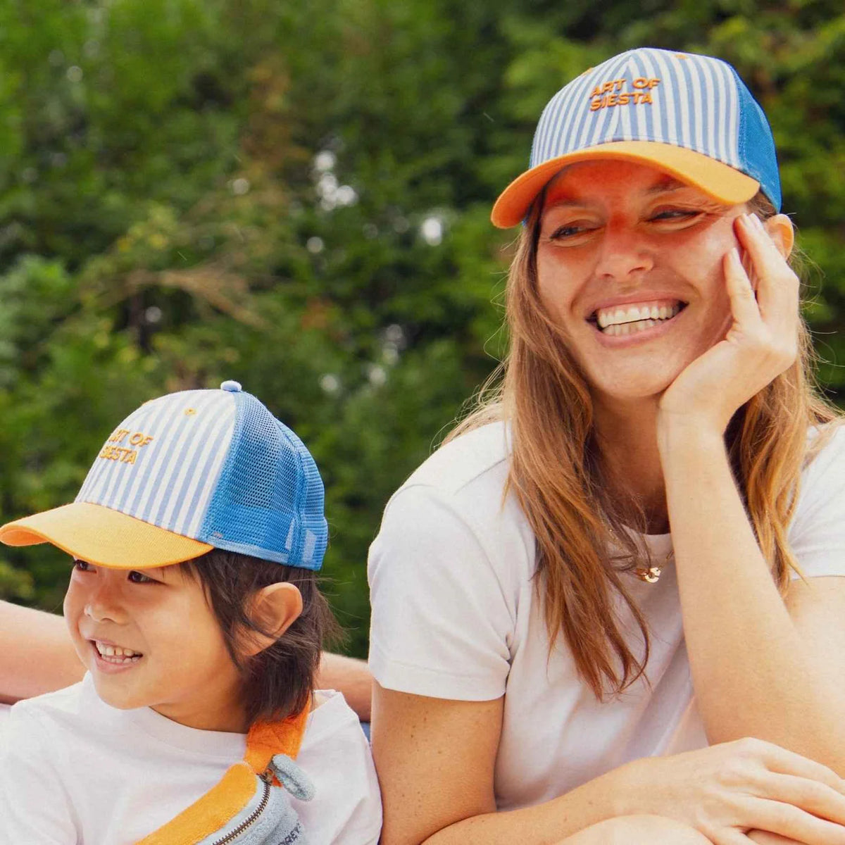 Chamaye - Kinder Kappe aus Baumwolle Trucker MINI & ME