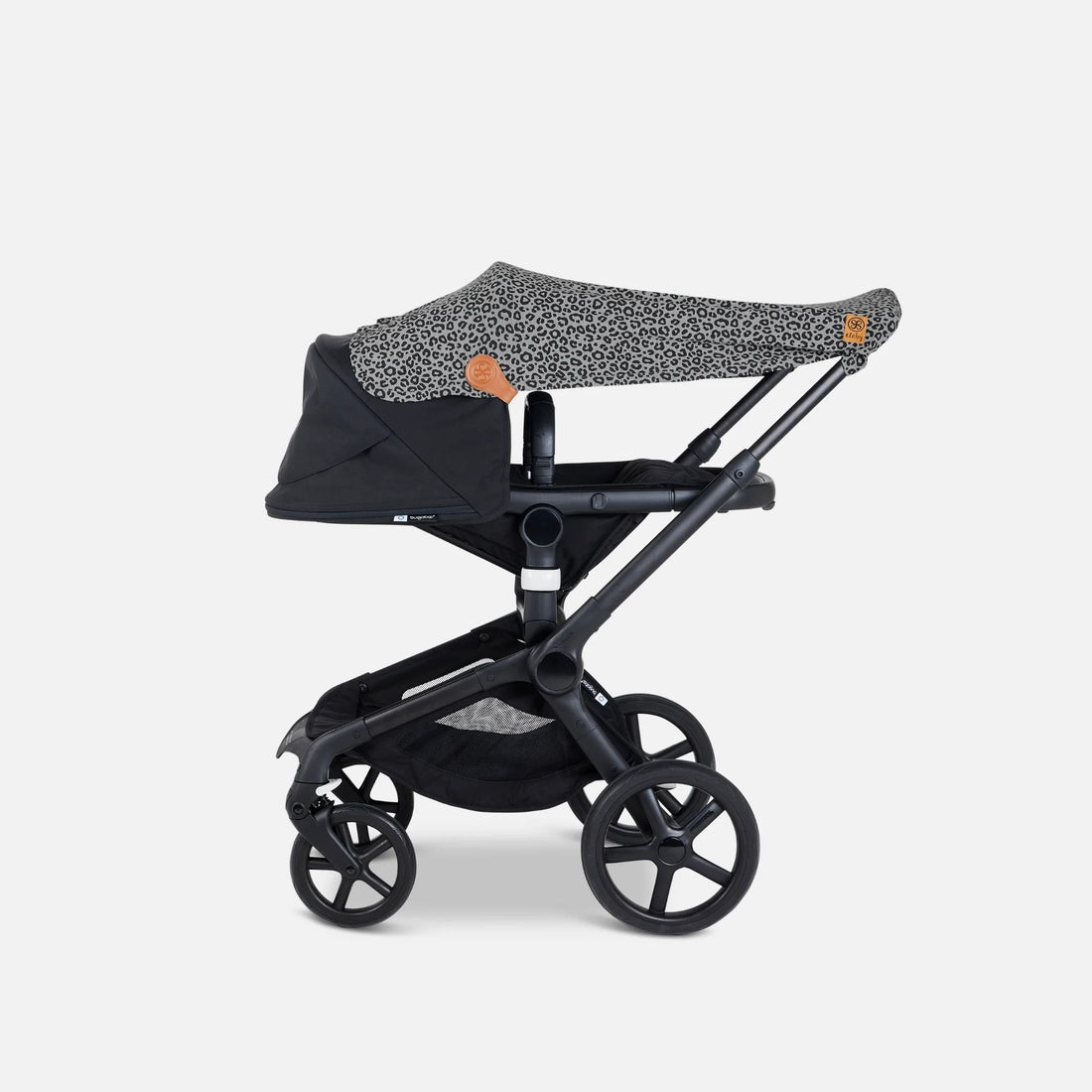 Cloby - Babydecke/ Sonnenschutz mit UV-Schutz 50 leopard grau