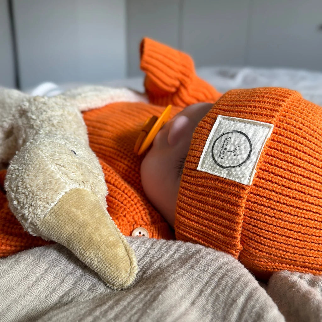 Cosy Roots - Baby/Kinder Mütze Baumwolle (Bio) orange - AURYN Shop