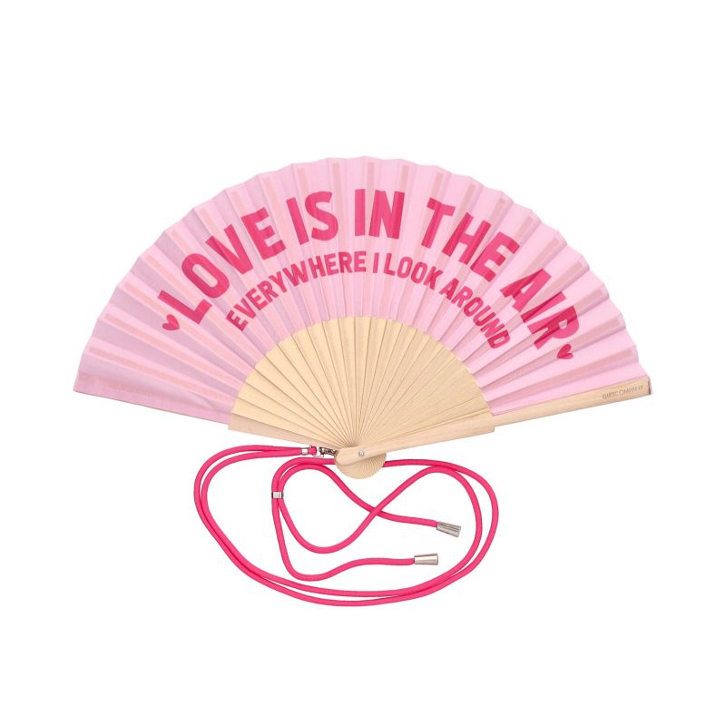 Gift Company - Fächer "Love is in the air", rosa