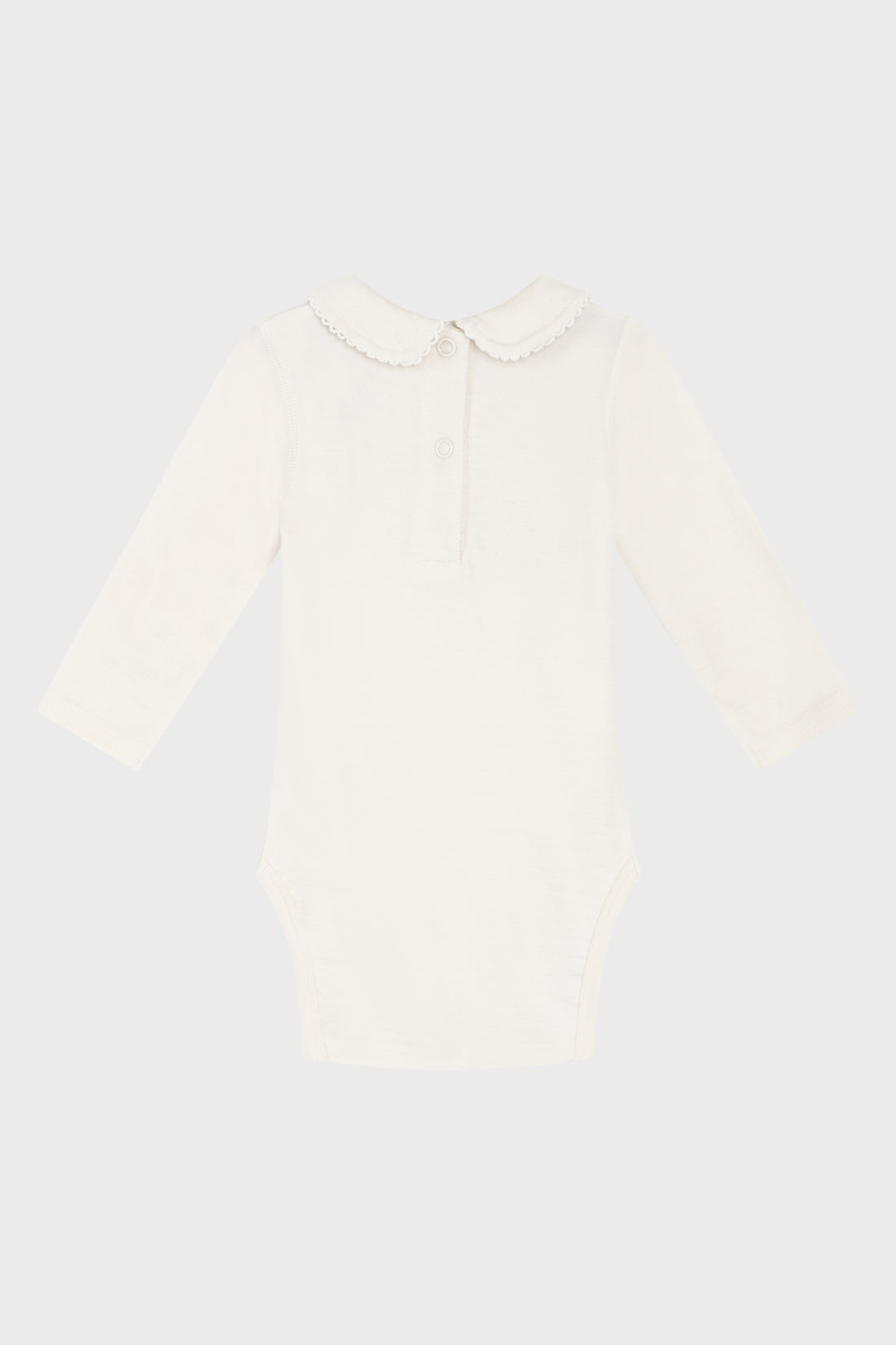 Hust & Claire - Baby Body Beate natur mit Kragen