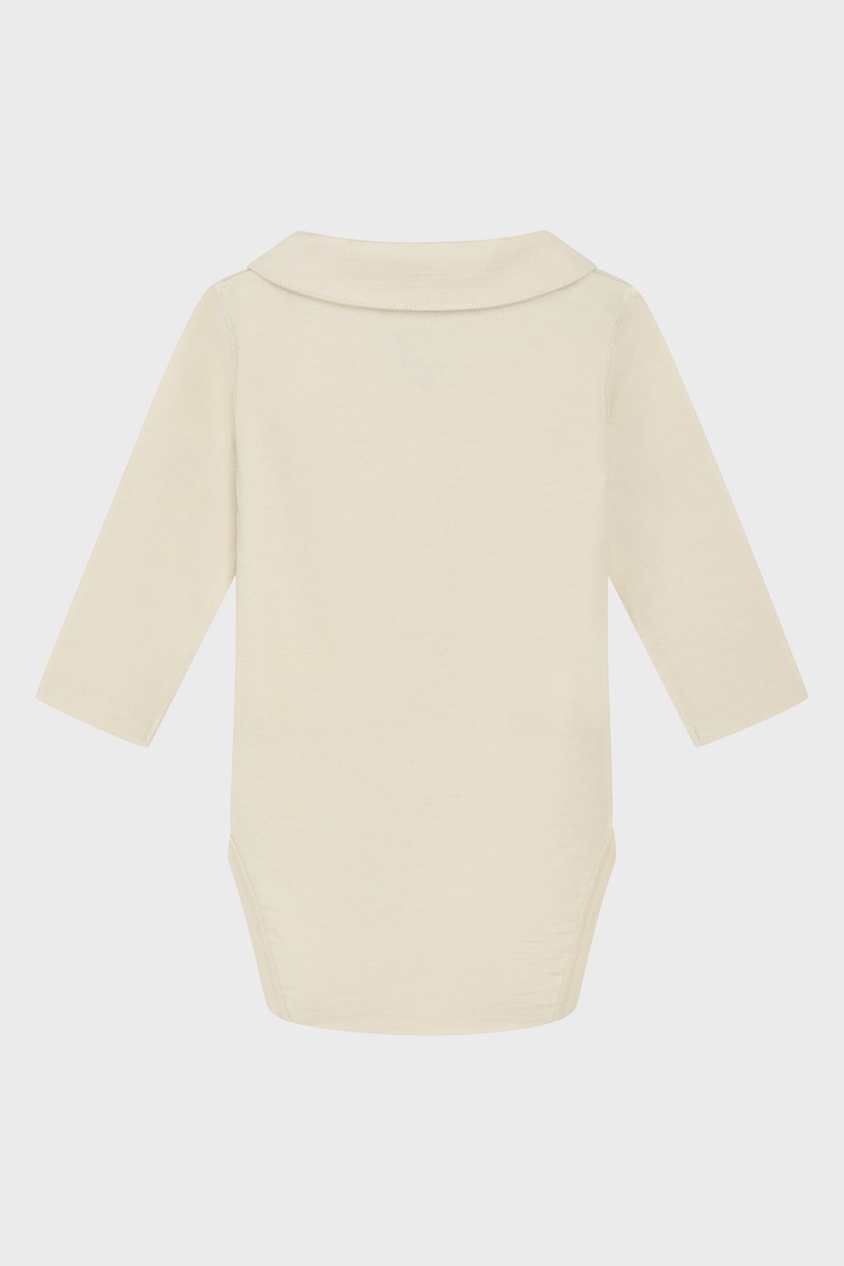 Hust & Claire - Baby Body Caldur mit Kragen natur