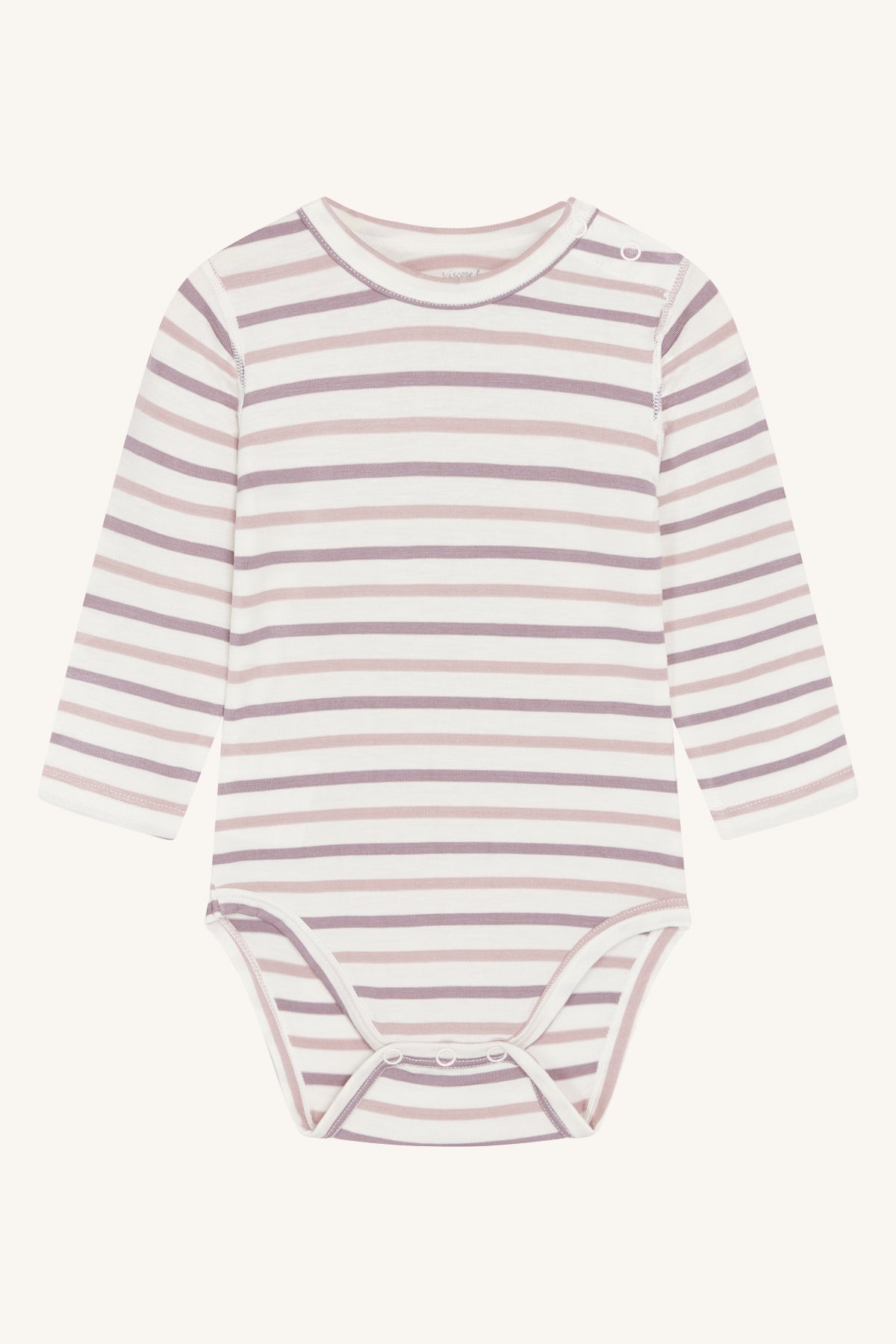 Hust & Claire - Baby Body Buller Bambus Streifen rosa