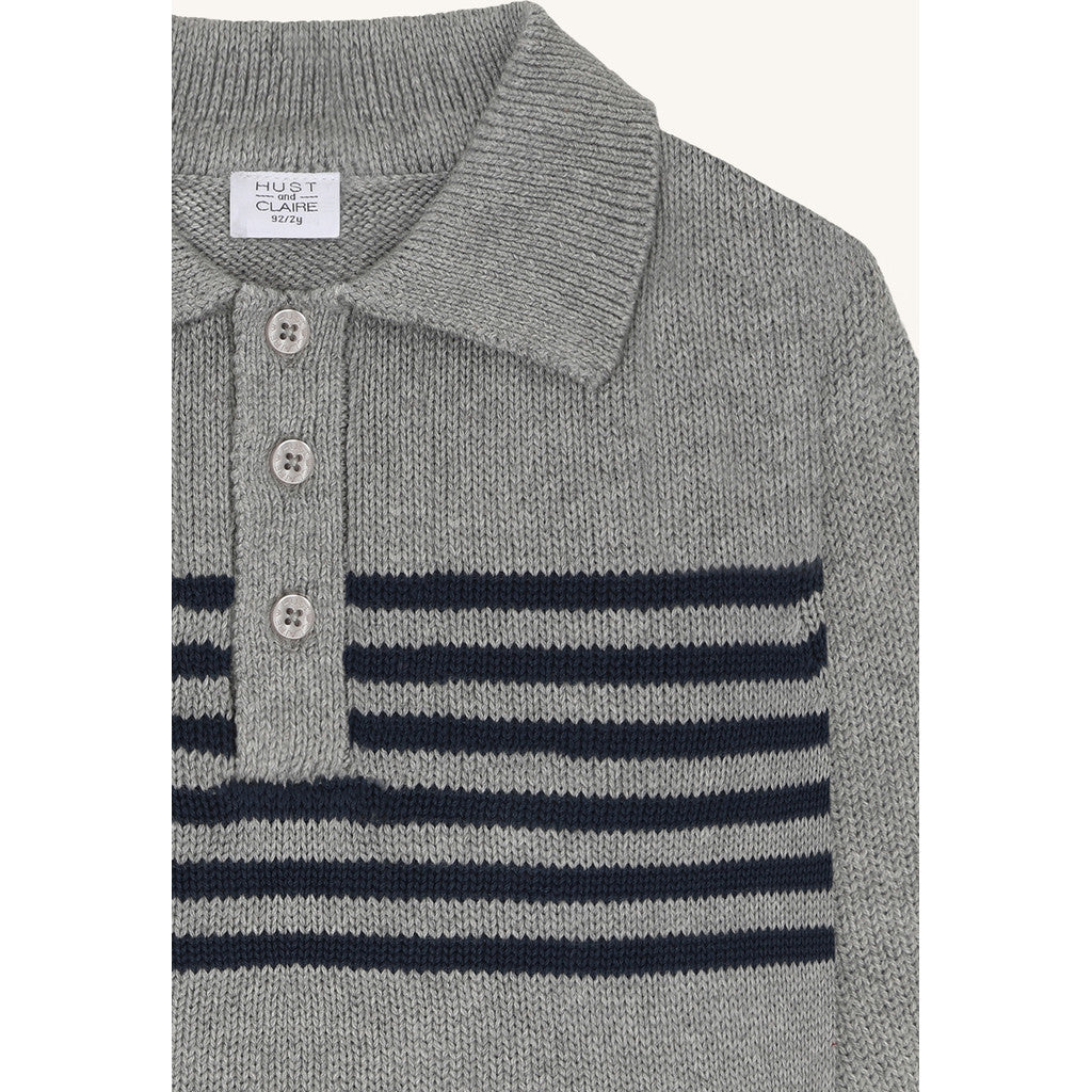 Hust & Claire - Kinder Strickpullover "Pelle", gestreift