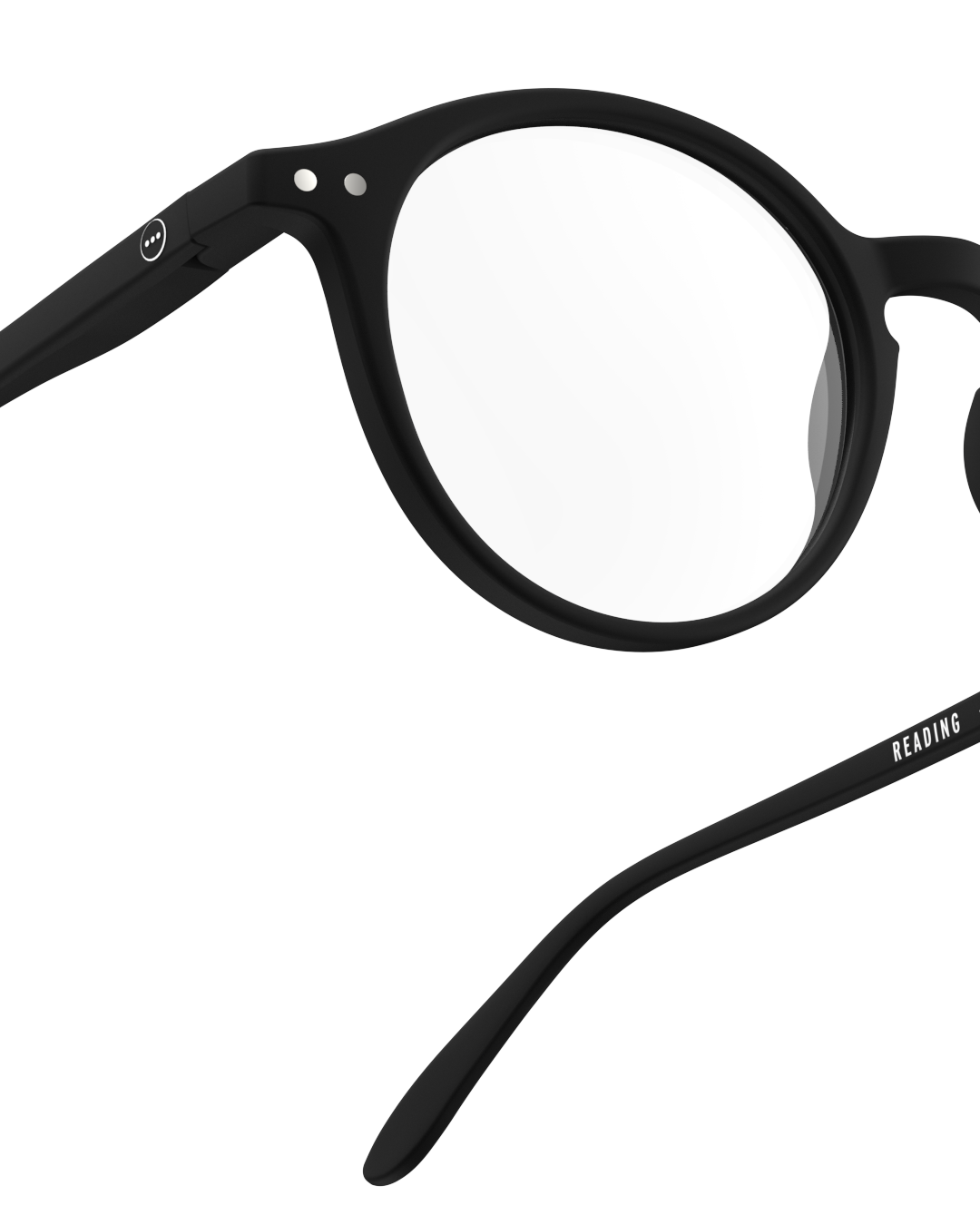 Izipizi - Lesebrille rund schwarz
