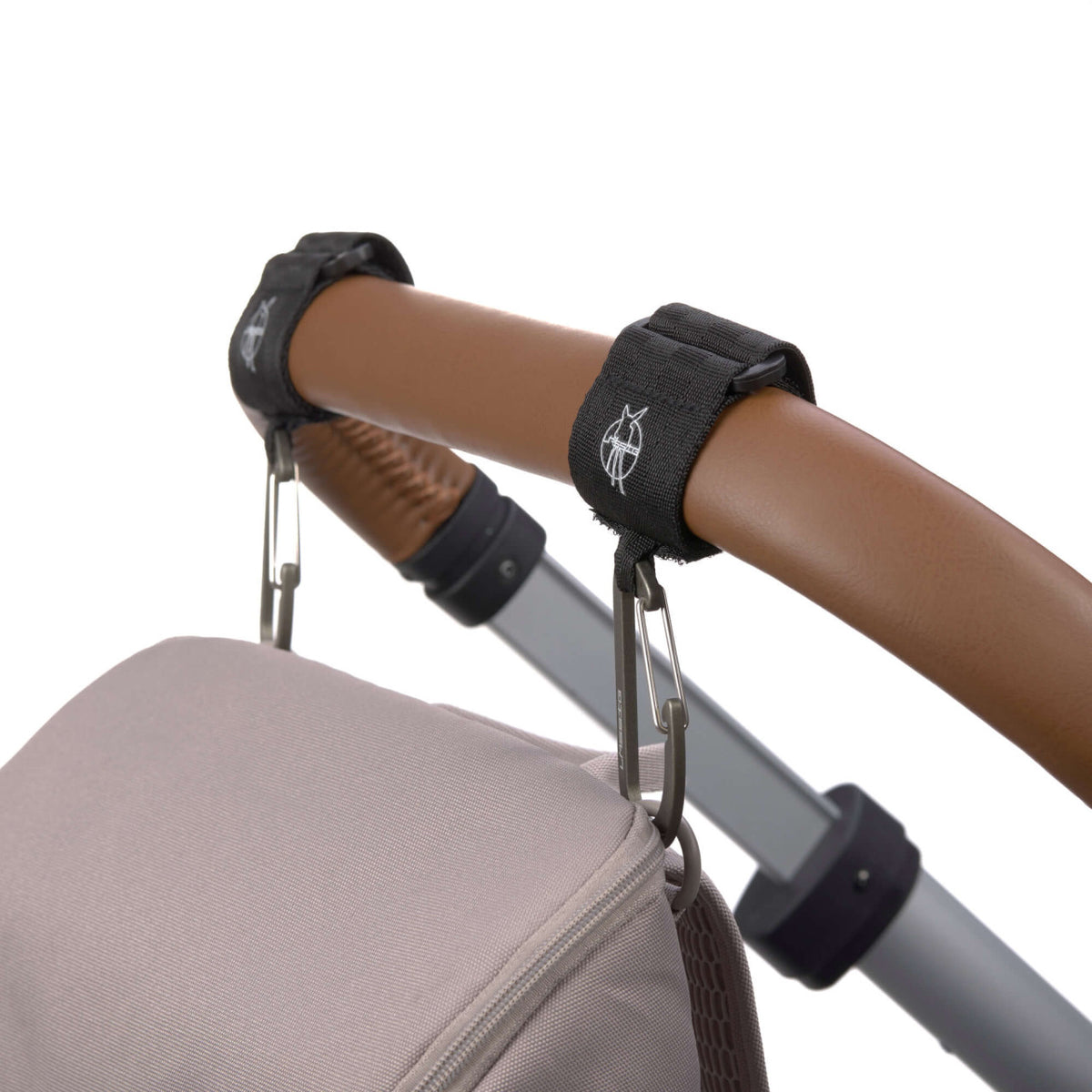 Lässig - Kinderwagenhaken Karabiner schwarz