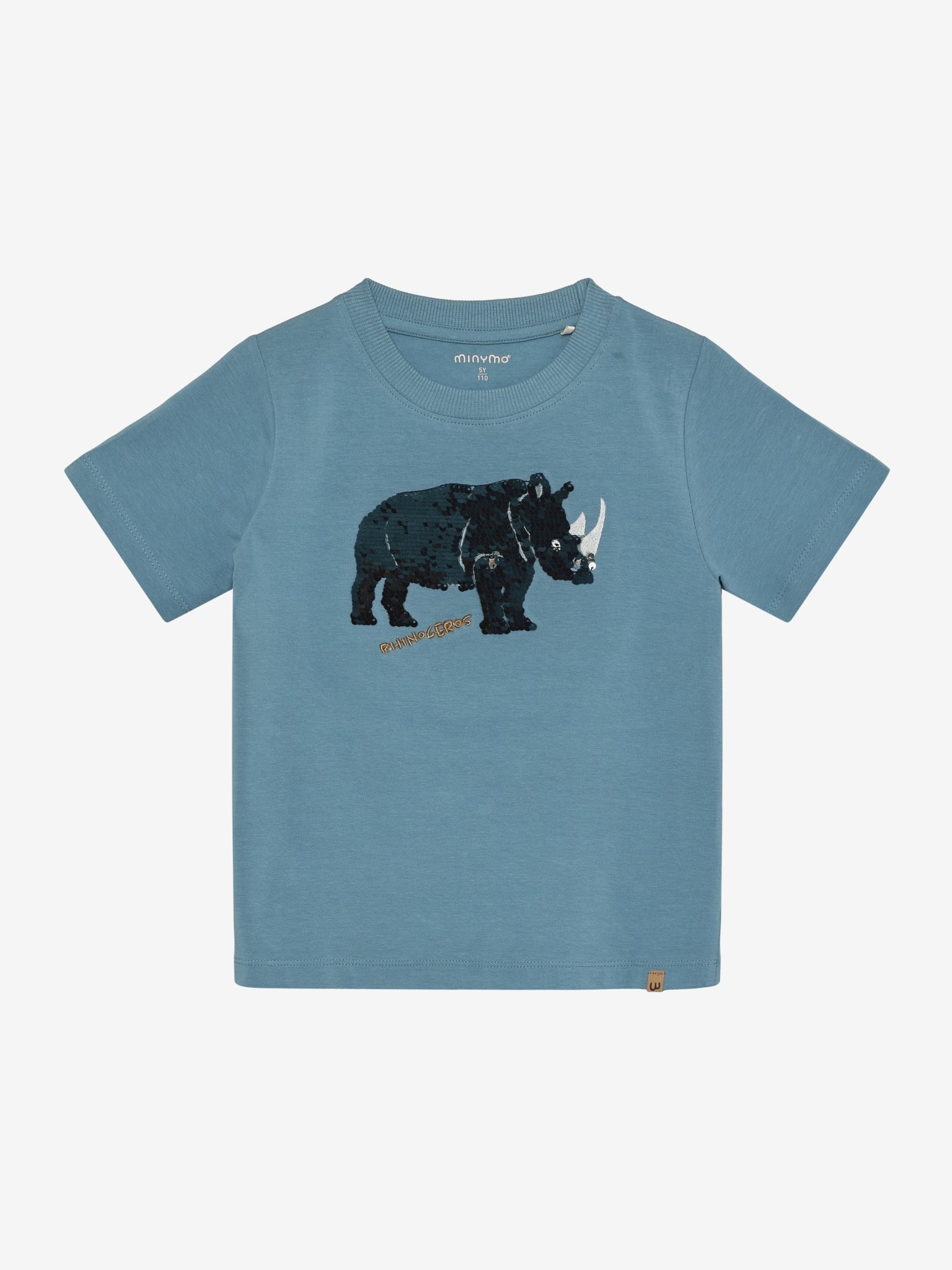 Minymo - Kinder T-Shirt Nashorn-Print