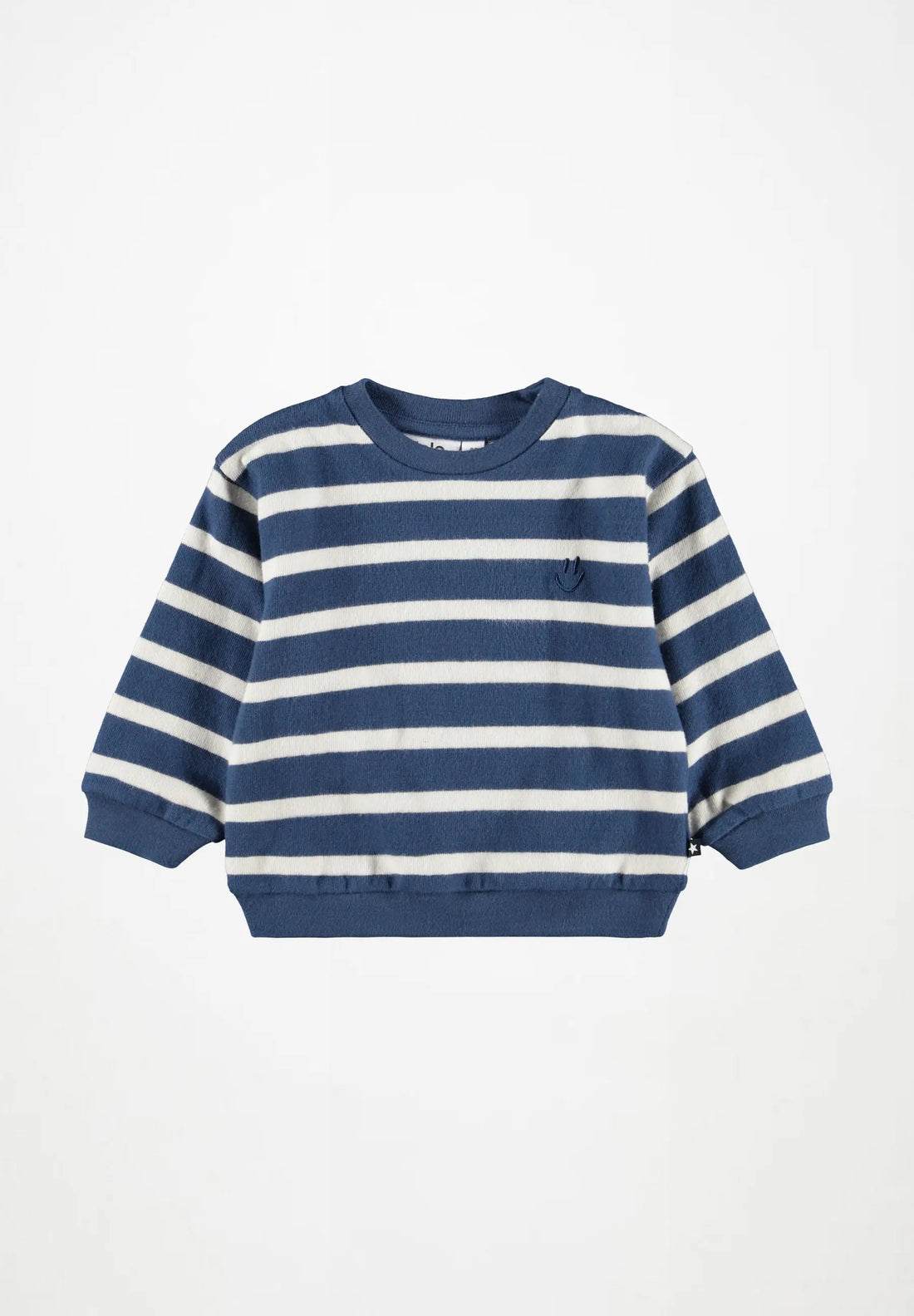 Molo - Baby Pullover Baumwolle (Bio) blau gestreift