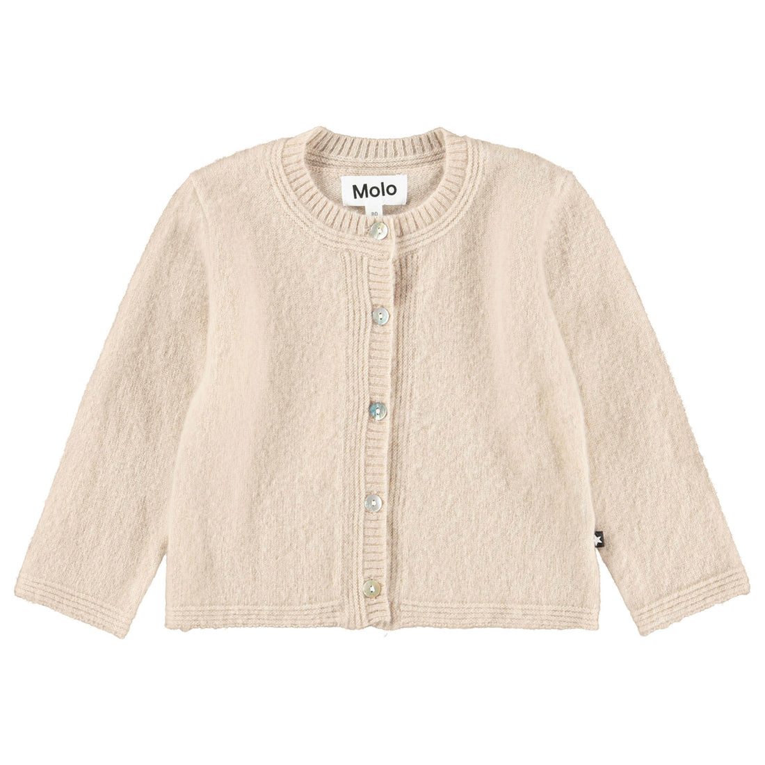 Molo - Baby Strickjacke aus Wolle beige