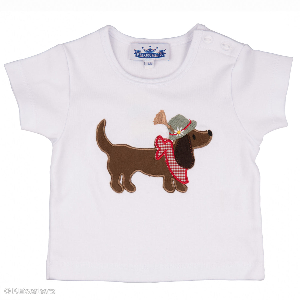 P. Eisenherz - Baby T-Shirt Dackel mit Tirolerhut