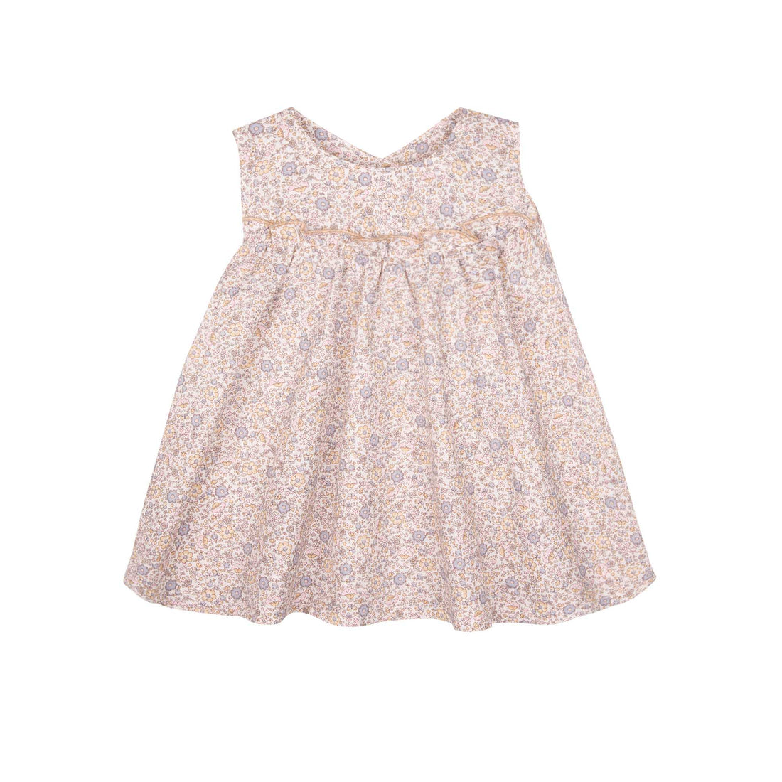 Pure Pure - Baby Kleid aus Baumwolle rosa/beige