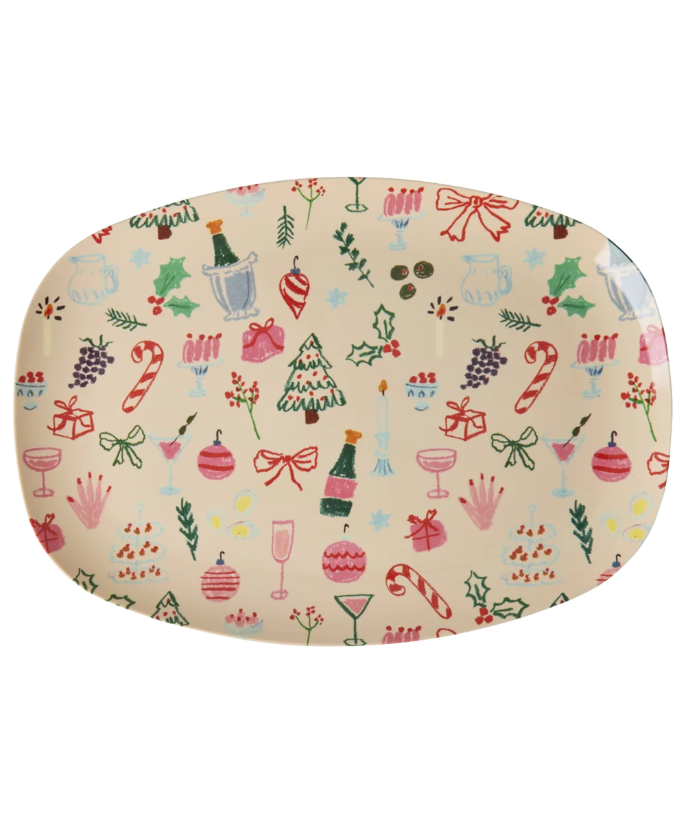 Rice - Melamine Teller Xmas Glamore groß