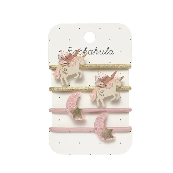 Rockahula - Haarspangen Einhorn & Mond, 4er Set