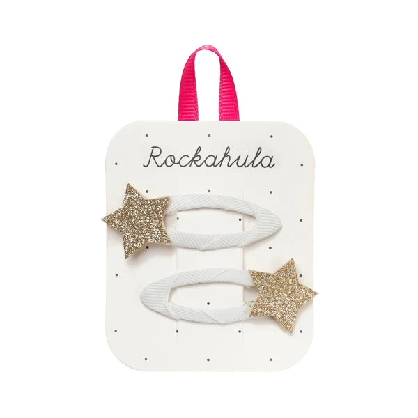Rockahula - Haarspangen Sterne gold glitzernd, 2er Set
