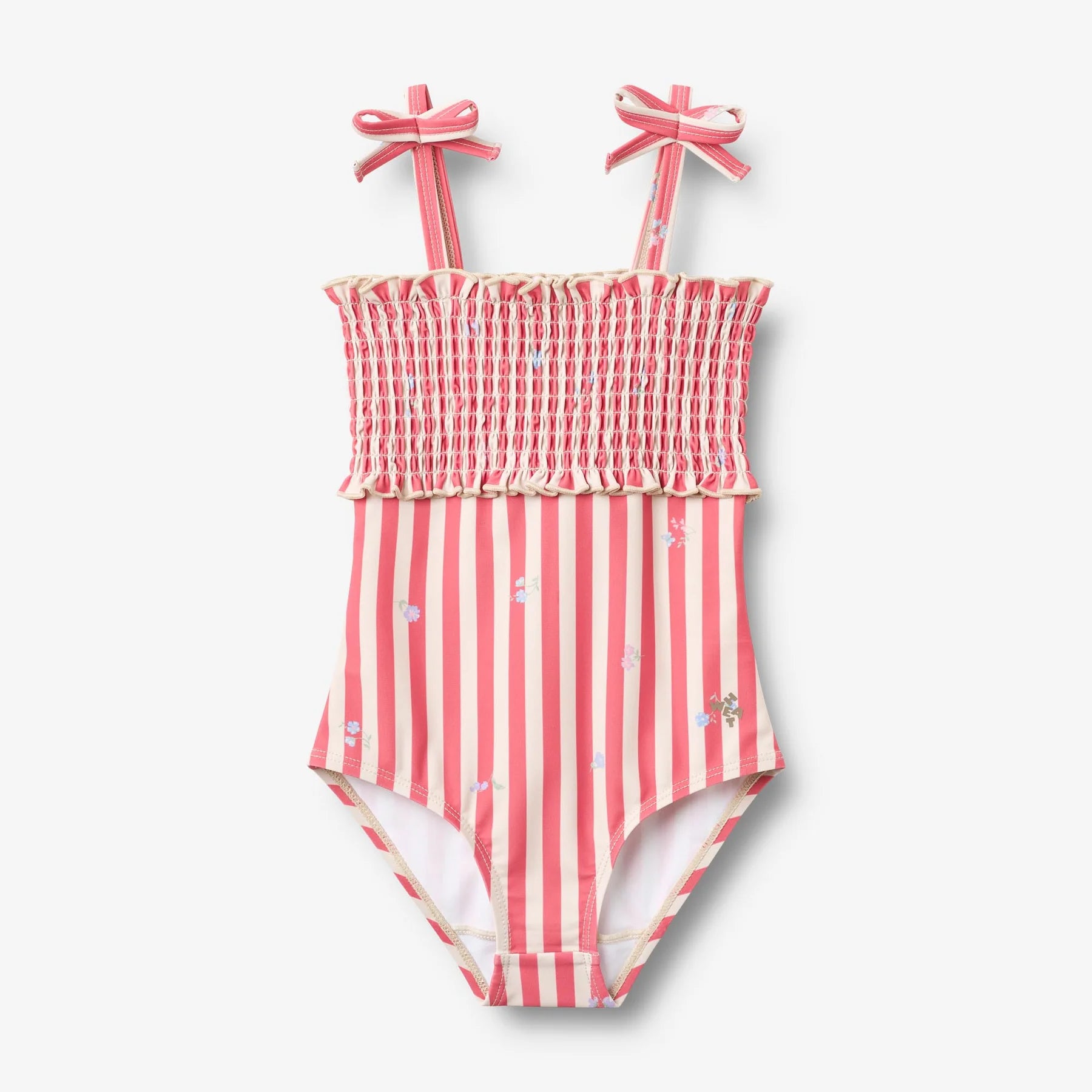 Wheat - Baby Badeanzug “Selma” rot-weiss gestreift
