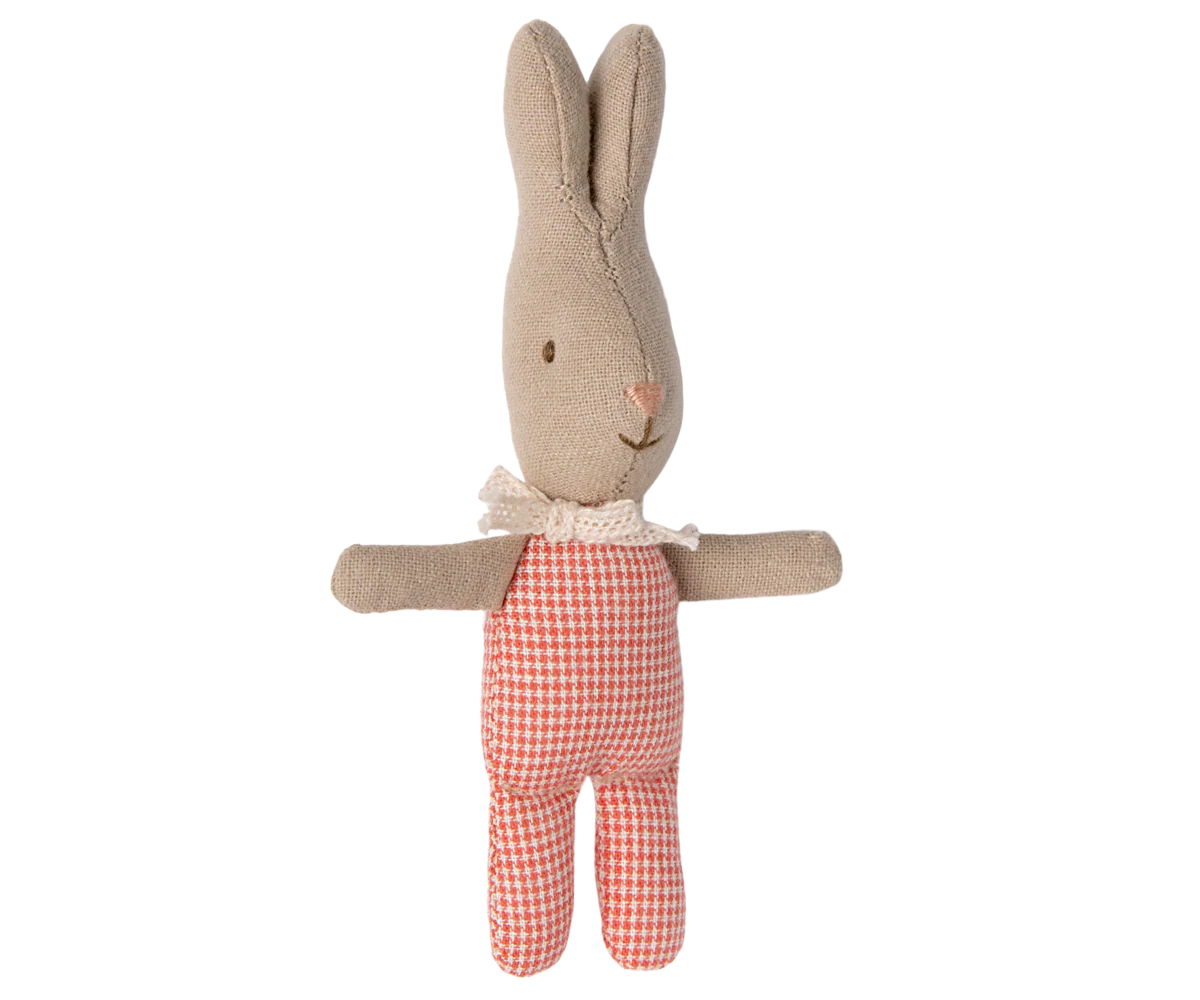 Maileg -  Hase klein rot kariert