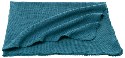 Reiff - Baby-Strickdecke kbTWolle karibik-blau