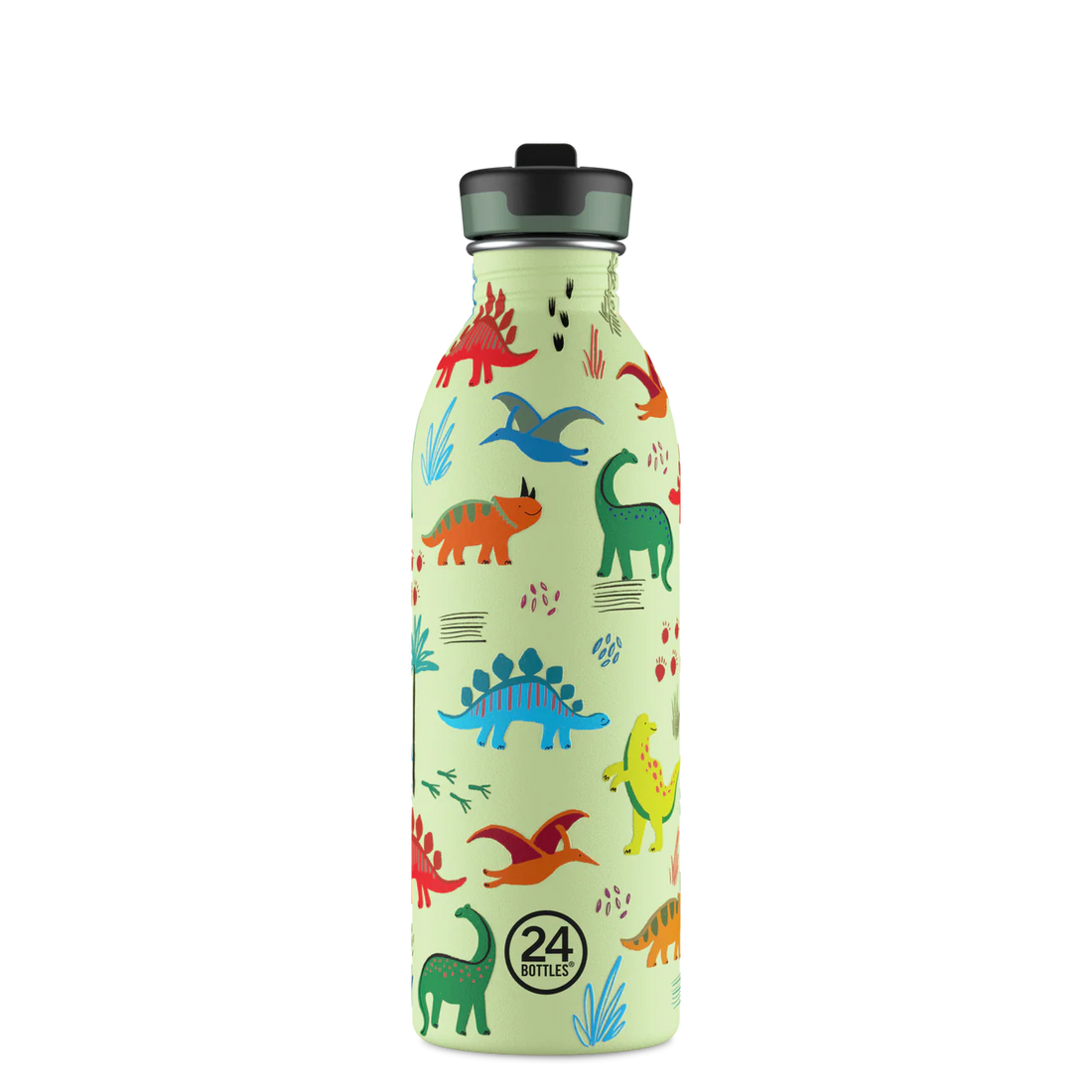 24 Bottles - Trinkflasche 500ml Dino grün