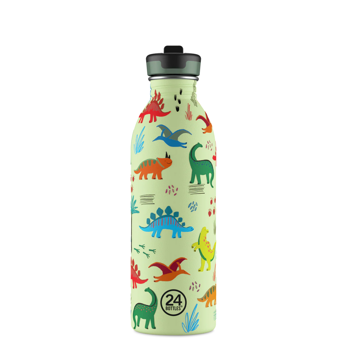 24 Bottles - Trinkflasche 500ml Dino grün