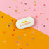 Ava & Yves - Radiergummi oval "Yeah Schulkind", rosa/orange