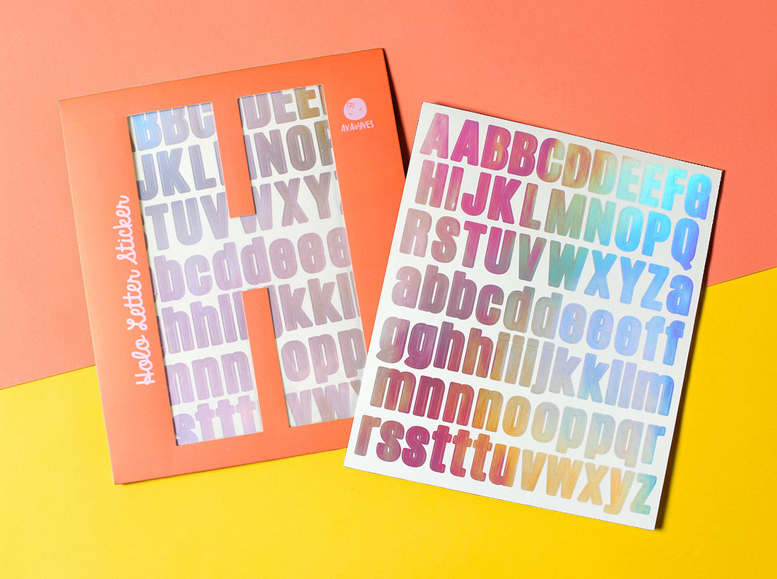 Ava &amp; Yves - Buchstabensticker, flieder