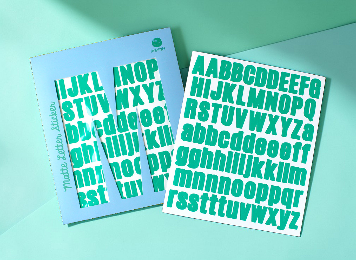 Ava &amp; Yves - Buchstabensticker, grün