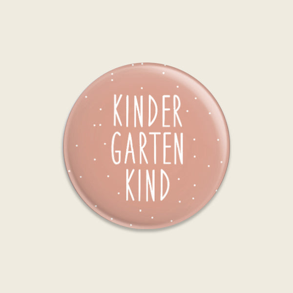 Ava &amp; Yves - Kinder Button "Kindergartenkind, rosa