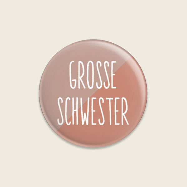 Ava &amp; Yves - Kinder Button Große Schwester, rosa