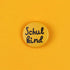 Ava & Yves - Kinder Button "Schulkind", orange