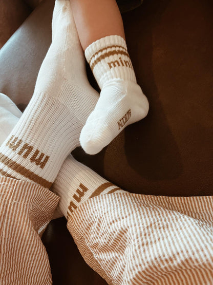 AURYN -  mini/ mum/ dad Socken weiß - Partnerlooksocken MINI &amp; ME