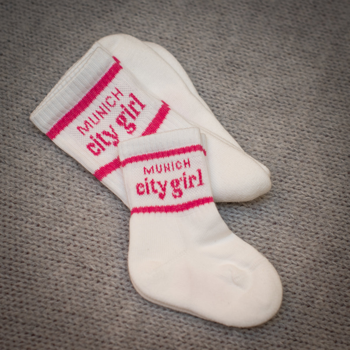 AURYN -  munich city girl - Socken weiß - Partnerlooksocken MINI &amp; ME