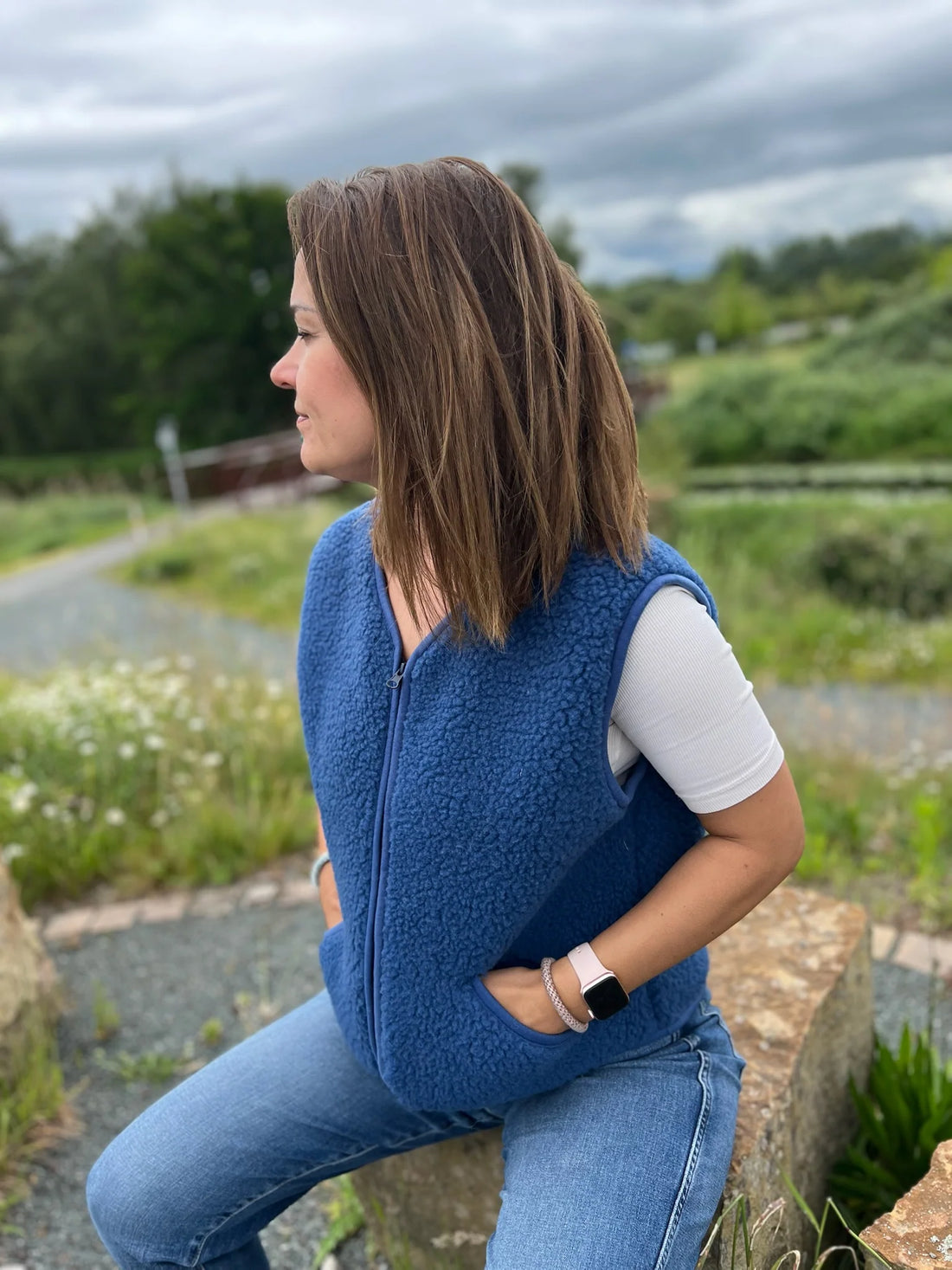Alwero - Kuschelige Damen Wollweste POS blau - AURYN Shop