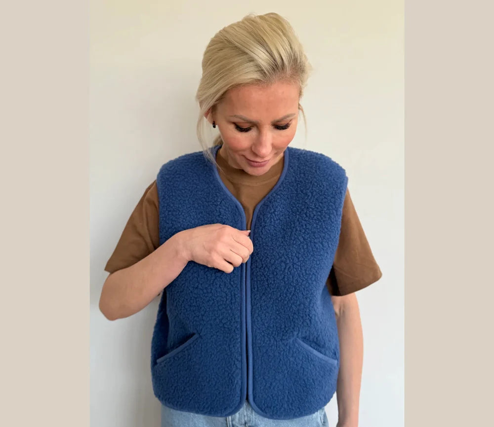 Alwero - Kuschelige Damen Wollweste POS blau - AURYN Shop