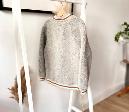 Alwero - Kinder Bomberjacke MINI &amp; ME Wolle grau