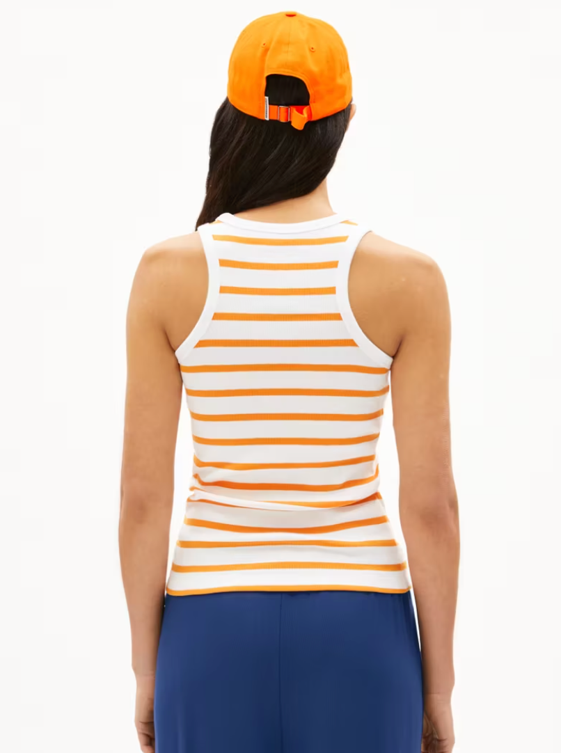 Armedangels -  Top Kanitaa weiss-orange gestreift
