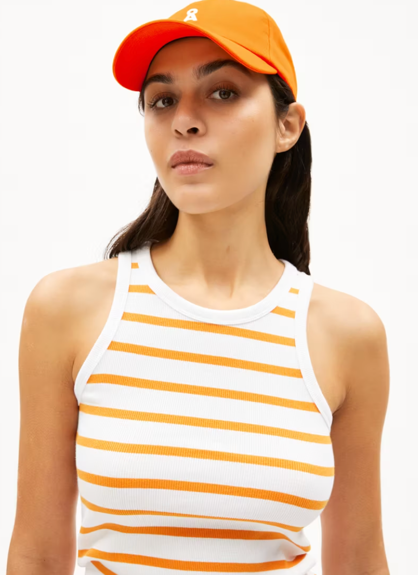 Armedangels -  Top Kanitaa weiss-orange gestreift