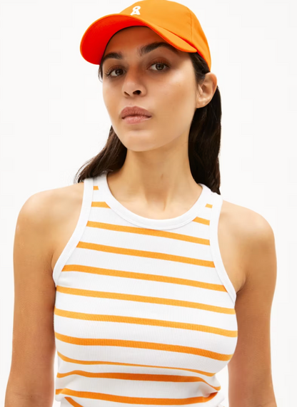Armedangels -  Top Kanitaa weiss-orange gestreift