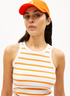 Armedangels -  Top Kanitaa weiss-orange gestreift