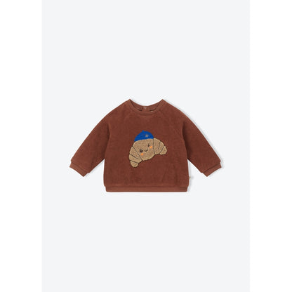 Arsène et les Pipelettes - Baby Sweatshirt Croissant Braun