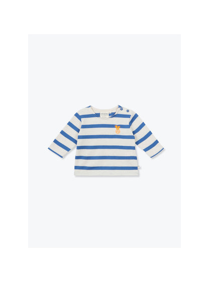 Arsène et les Pipelettes - Baby Langarmshirt blau gestreift
