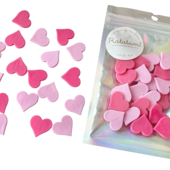 Ratatam - Reflektoren - Herzen für Fahrradräder rosa