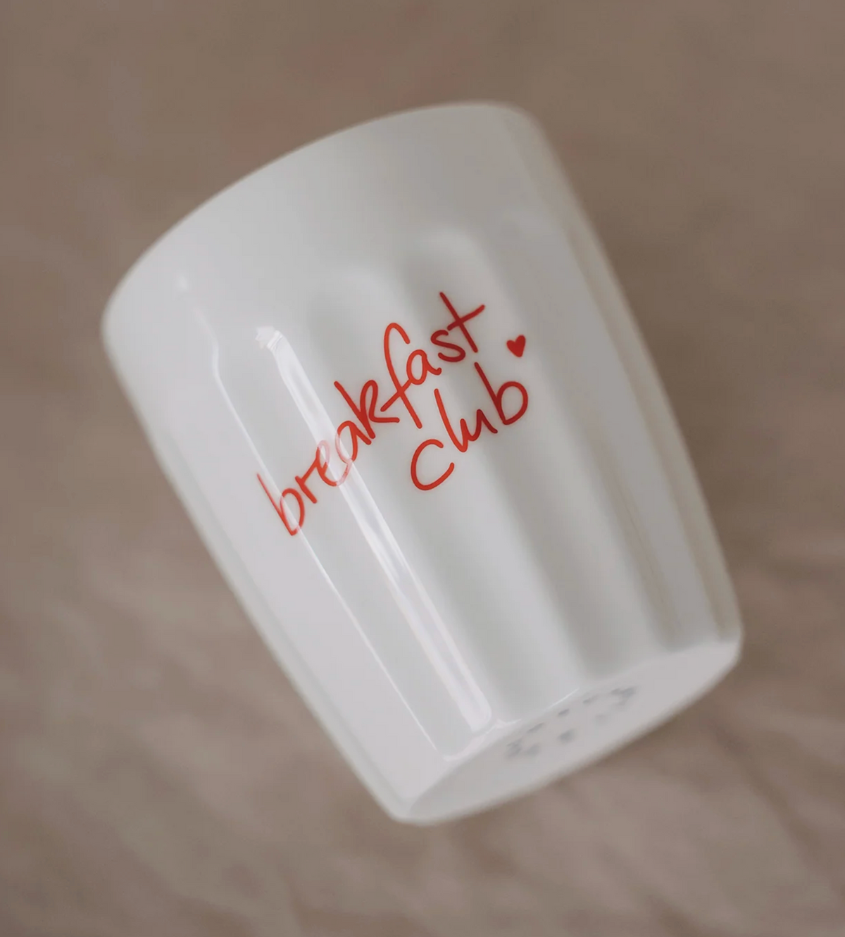 Eulenschnitt - Becher Breakfast club rot