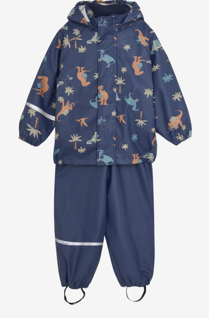 Celavi-Regenanzug-Dinos-blau