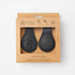 Cloby - Wendbare Leder Magnetclips schwarz