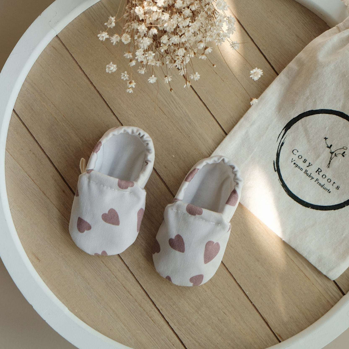 Cosy Roots - Baby Schuhe vegan Herzen