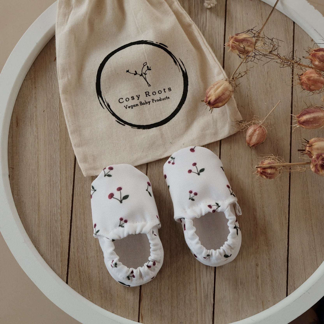 Cosy Roots - Baby Schuhe vegan Kirschen