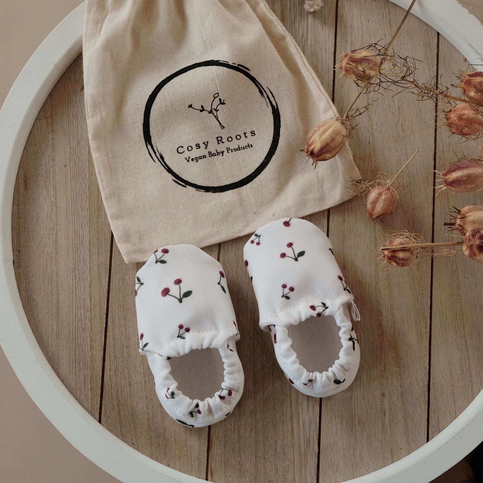 Cosy Roots - Baby Schuhe vegan Kirschen
