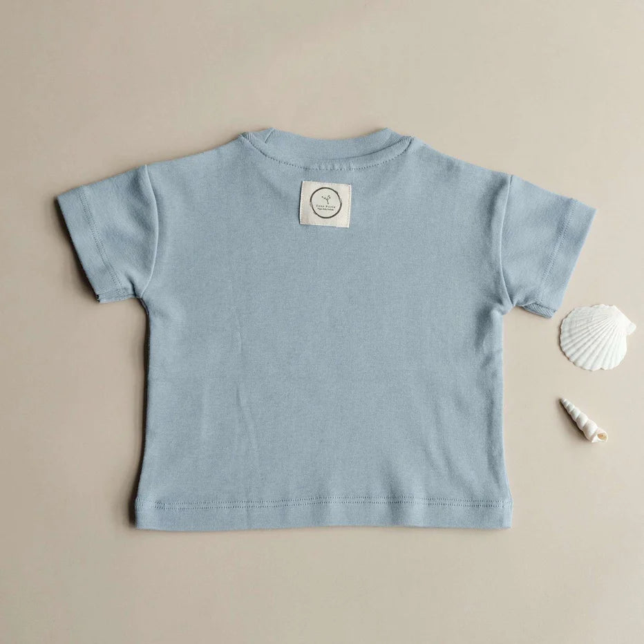 Cosy Roots - Baby T-Shirt „Ocean“ blau
