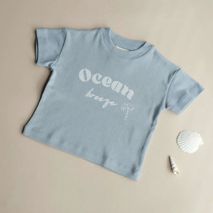 Cosy Roots - Baby T-Shirt „Ocean“ blau